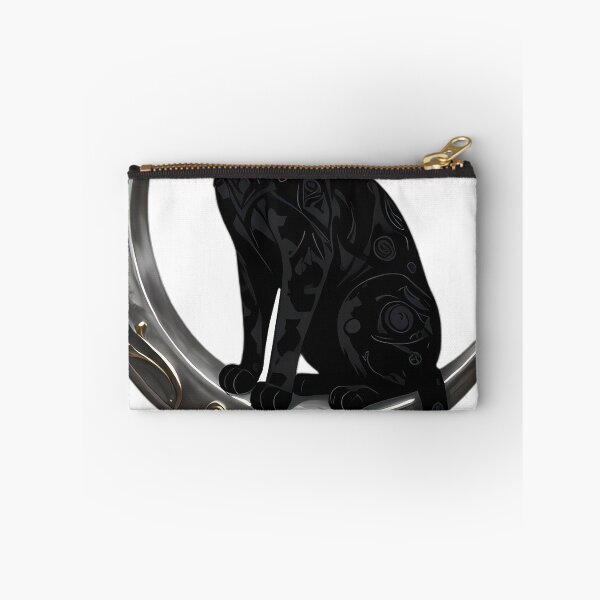 Item preview, Gothic Shadow Cheetah Triple Moon Brooch designed and sold by IllumeInk.