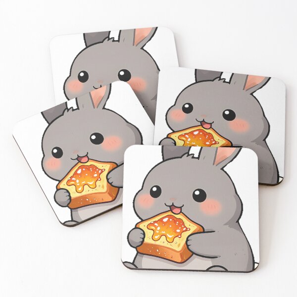 Item preview, Cute Netherland Dwarf Bunny with Pumpkin Spice French Toast designed and sold by pumsquare.