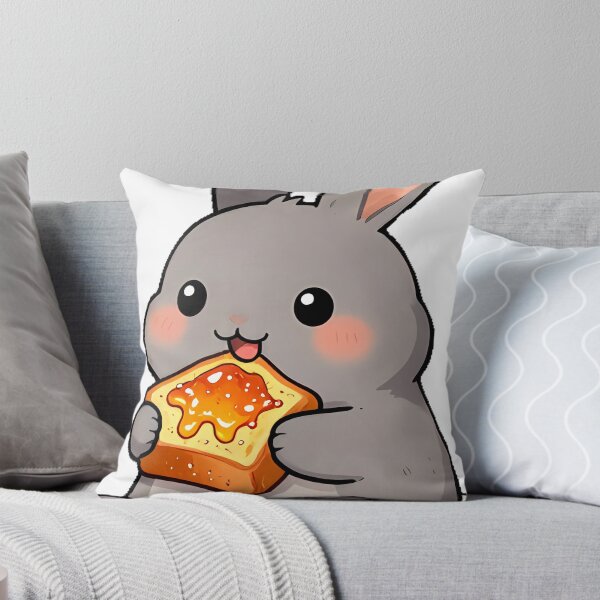Item preview, Cute Netherland Dwarf Bunny with Pumpkin Spice French Toast designed and sold by pumsquare.