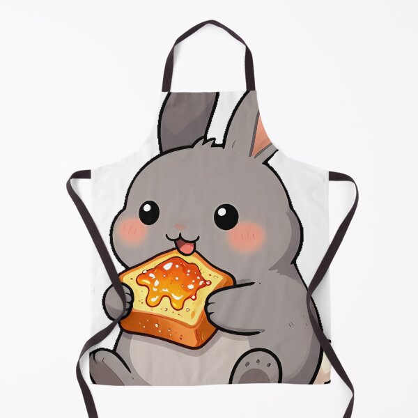 Item preview, Cute Netherland Dwarf Bunny with Pumpkin Spice French Toast designed and sold by pumsquare.