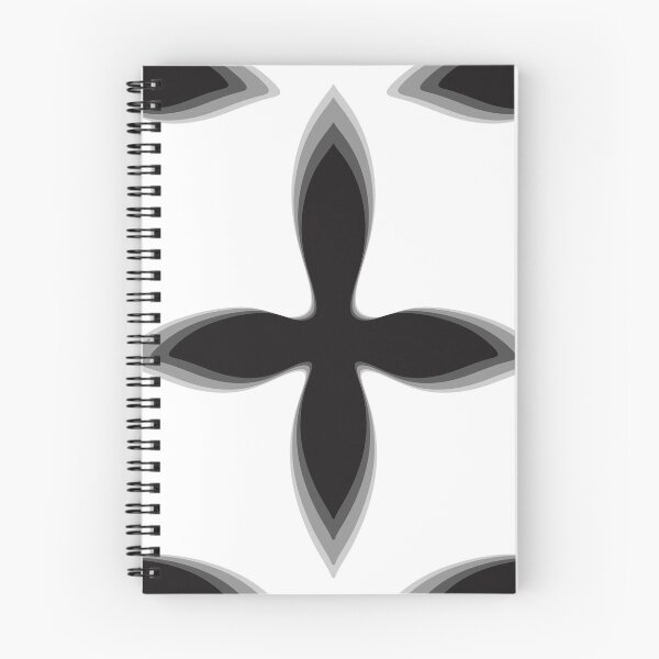 Item preview, Modern Black Four Petal Geometric designed and sold by PoeticRecipeST.