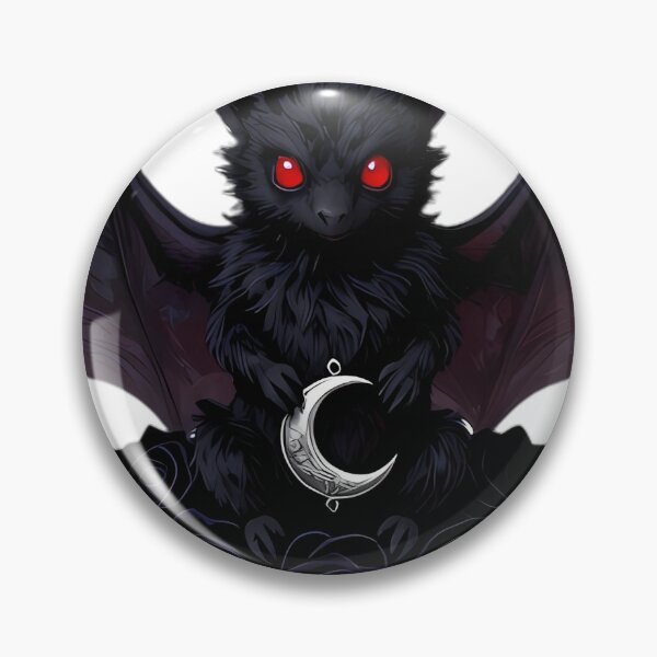 Item preview, Gothic Vampire Bat Inverted Triple Moon designed and sold by IllumeInk.