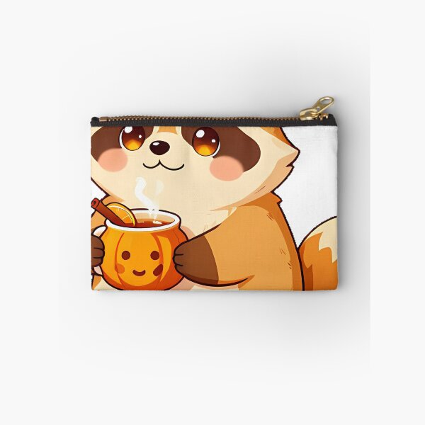 Item preview, Cute Tanuki Kit with Pumpkin Spice Cider Cauldron Mug designed and sold by pumsquare.