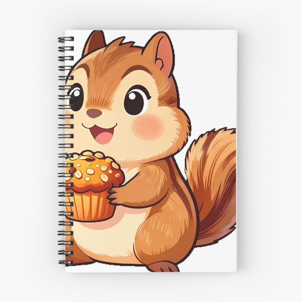 Item preview, Cute Chipmunk with Pumpkin Spice Muffin designed and sold by pumsquare.