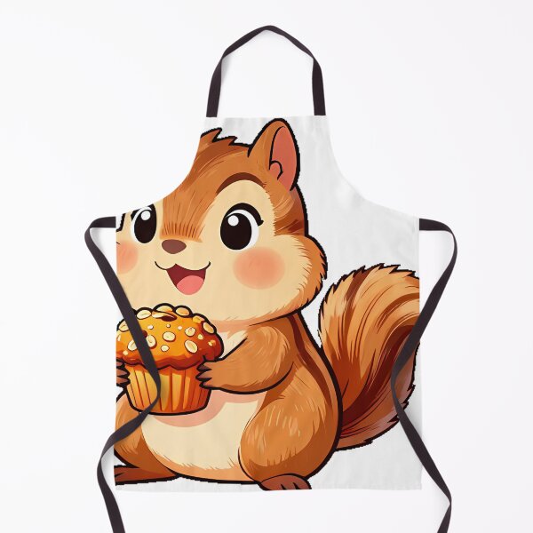 Item preview, Cute Chipmunk with Pumpkin Spice Muffin designed and sold by pumsquare.
