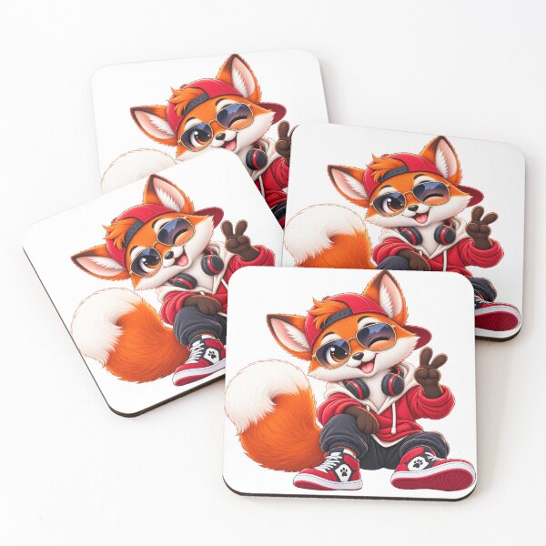 Item preview, Cool Fox Vibes – Cute Streetwear Fox designed and sold by Genzfirevibes.