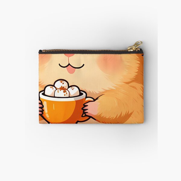 Item preview, Cute Golden Hamster with Mini Pumpkin Spice Cup designed and sold by pumsquare.