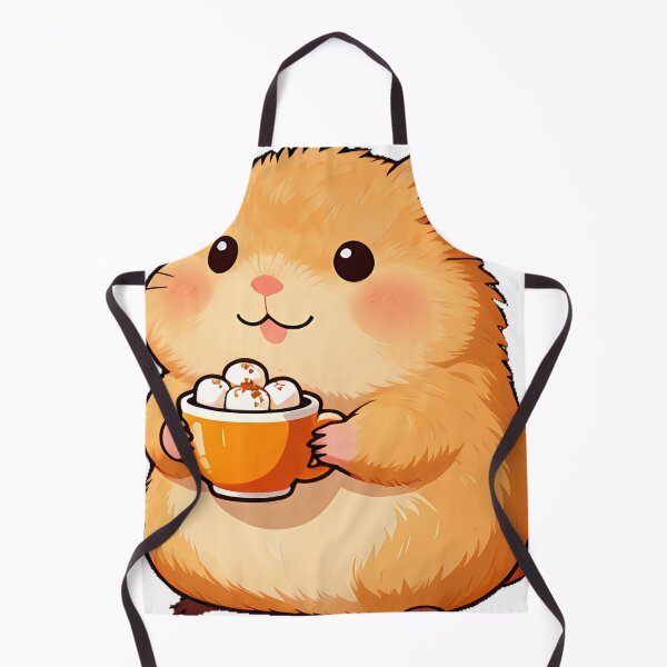 Item preview, Cute Golden Hamster with Mini Pumpkin Spice Cup designed and sold by pumsquare.