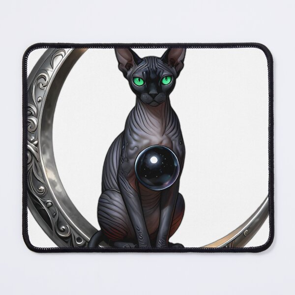 Item preview, Gothic Sphynx Cat Arcane Lunar Phases designed and sold by IllumeInk.