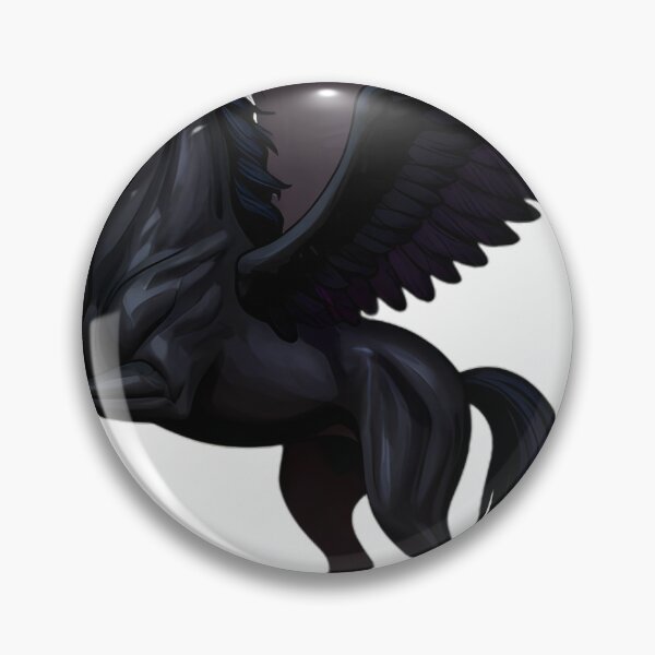 Item preview, Gothic Shadow Pegasus Blood Moon Crest designed and sold by IllumeInk.