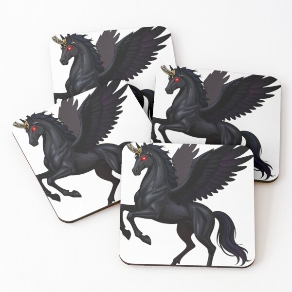 Item preview, Gothic Shadow Pegasus Blood Moon Crest designed and sold by IllumeInk.