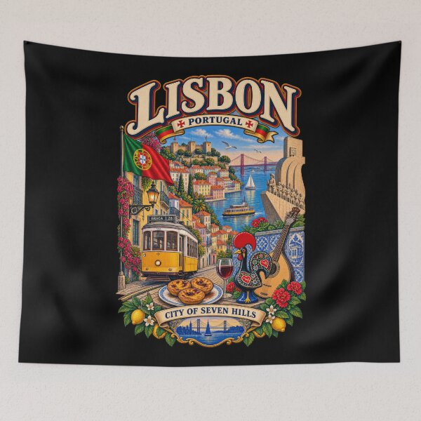 Item preview, Lisbon – City of Seven Hills designed and sold by RockitBaby.