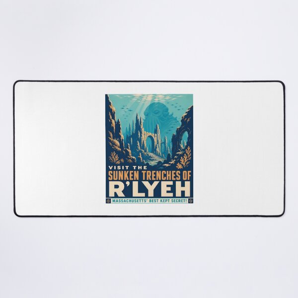 Item preview, Visit R'lyeh Retro Sunken-City Travel Poster designed and sold by Fenay Designs.