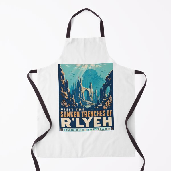 Item preview, Visit R'lyeh Retro Sunken-City Travel Poster designed and sold by Fenay Designs.