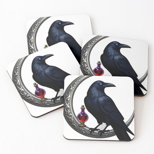 Item preview, Gothic Crow Alchemist Triple Moon Grimoire designed and sold by IllumeInk.