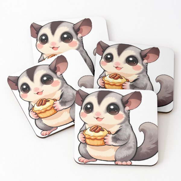 Item preview, Cute Sugar Glider with Pumpkin Spice Honey Tart designed and sold by pumsquare.