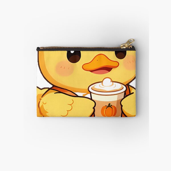 Item preview, Cute Duckling Barista with Pumpkin Spice Cup designed and sold by pumsquare.