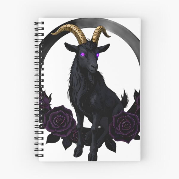 Item preview, Gothic Baphomet Goat Blood Moon Halo designed and sold by IllumeInk.