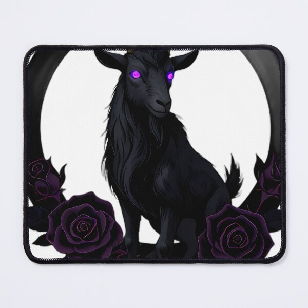 Item preview, Gothic Baphomet Goat Blood Moon Halo designed and sold by IllumeInk.