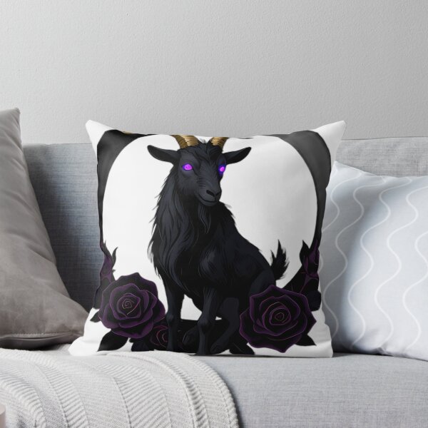 Item preview, Gothic Baphomet Goat Blood Moon Halo designed and sold by IllumeInk.