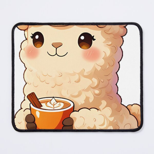 Item preview, Cute Alpaca Cria with Pumpkin Spice Chai Cup designed and sold by pumsquare.
