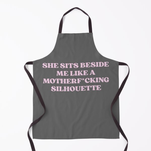 Item preview, She Sits Beside Me Like A Motherf*cking Silhouette Pink Typography designed and sold by eMKa82.