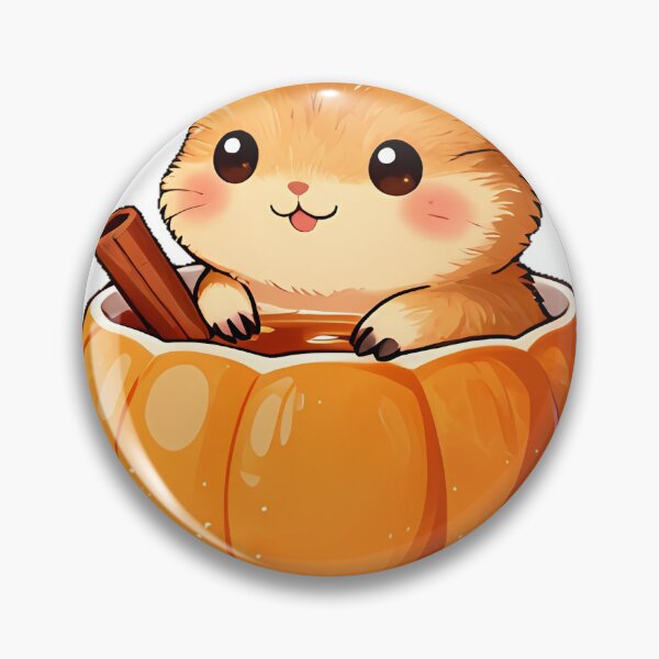 Item preview, Cute Dormouse in Pumpkin Spice Teacup designed and sold by pumsquare.