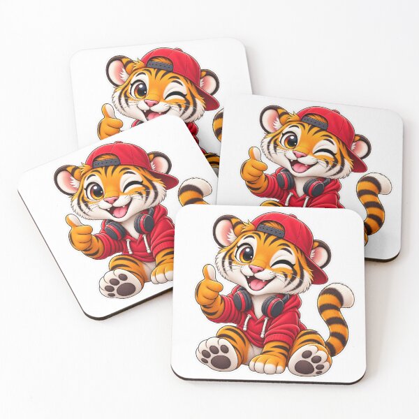 Item preview, Cool Tiger Vibes – Cute Streetwear Tiger designed and sold by Genzfirevibes.