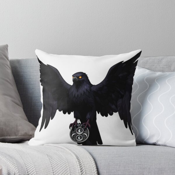Item preview, Gothic Shadow Falcon Triple Moon Talisman designed and sold by IllumeInk.