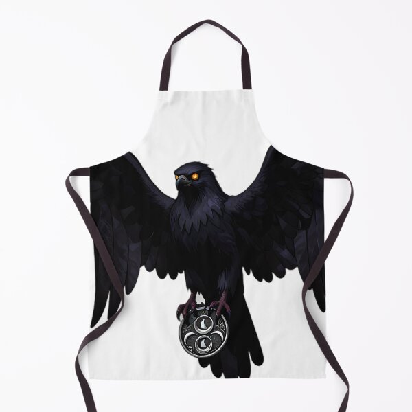 Item preview, Gothic Shadow Falcon Triple Moon Talisman designed and sold by IllumeInk.
