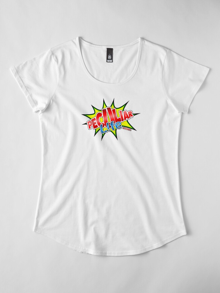 Alternate view of Peculiar Life Premium Scoop T-Shirt