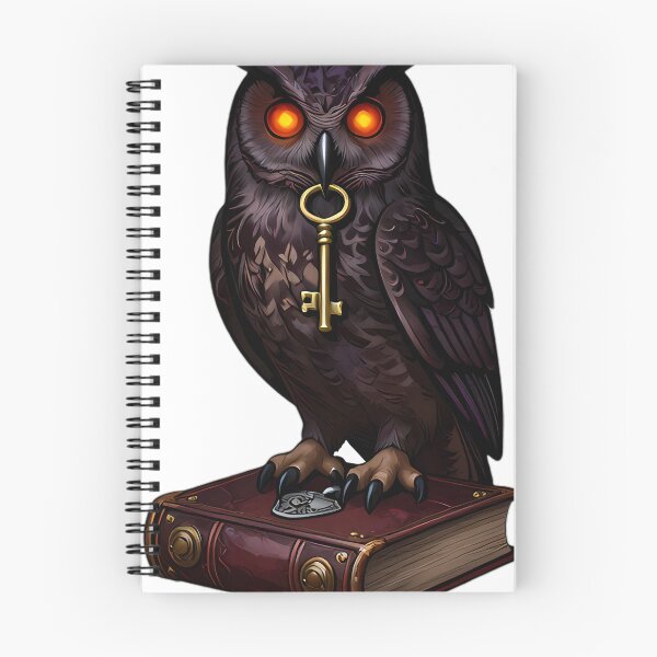 Item preview, Gothic Screech Owl Ancient Grimoire designed and sold by IllumeInk.