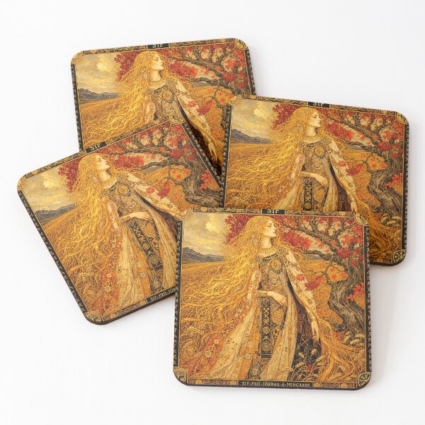 Item preview, The Golden Fields of Sif | Norse Goddess of Harvest Art  designed and sold by Stoneflower-Art.