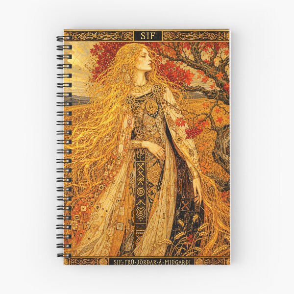 Item preview, The Golden Fields of Sif | Norse Goddess of Harvest Art  designed and sold by Stoneflower-Art.
