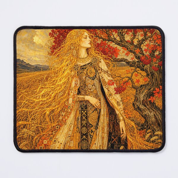 Item preview, The Golden Fields of Sif | Norse Goddess of Harvest Art  designed and sold by Stoneflower-Art.