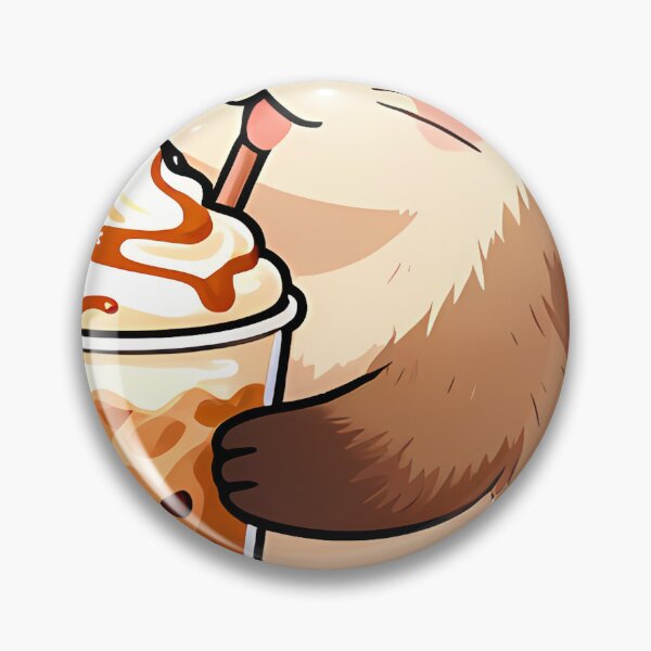 Item preview, Cute Ferret with Tall Pumpkin Spice Frappe designed and sold by pumsquare.