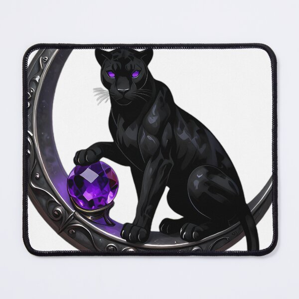 Item preview, Gothic Black Panther Amethyst Moon Orb designed and sold by IllumeInk.