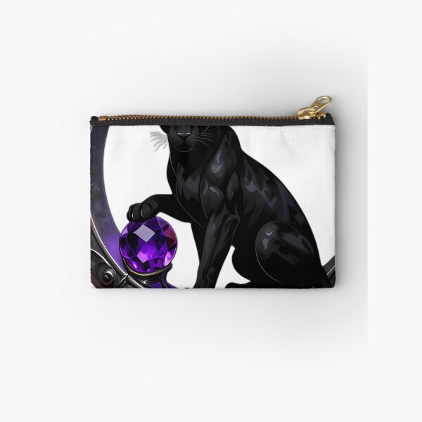 Item preview, Gothic Black Panther Amethyst Moon Orb designed and sold by IllumeInk.