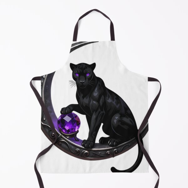 Item preview, Gothic Black Panther Amethyst Moon Orb designed and sold by IllumeInk.