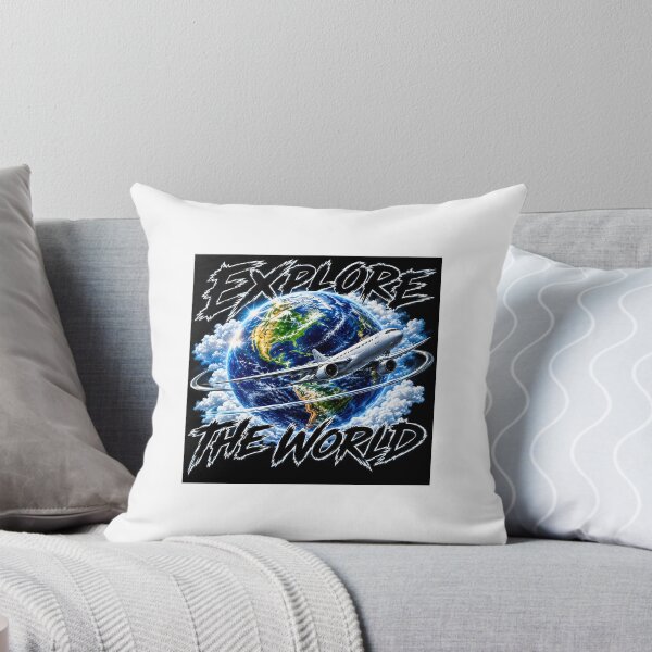 Item preview, Explore The World Airplane Space Graphic designed and sold by Uzbekdesign.