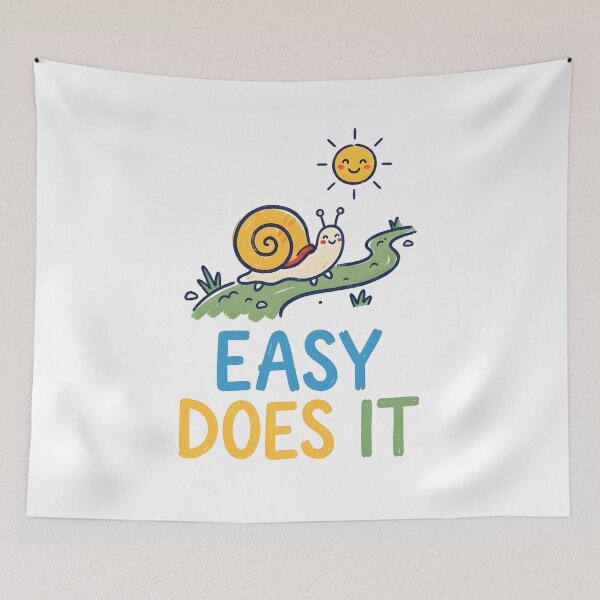 Item preview, Easy Does It Cute Snail Cartoon designed and sold by Mr Lee.