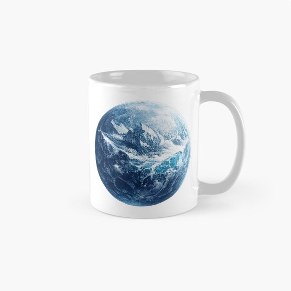 Item preview, Frozen Planet - Icy Snow World Space Illustration designed and sold by yodaddydesigns.
