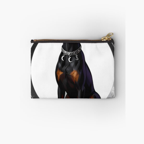 Item preview, Gothic Obsidian Doberman Blood Moon Collar designed and sold by IllumeInk.
