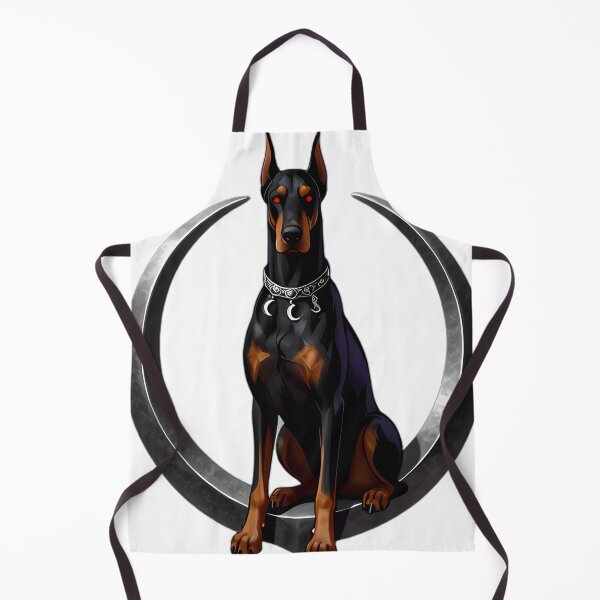 Item preview, Gothic Obsidian Doberman Blood Moon Collar designed and sold by IllumeInk.
