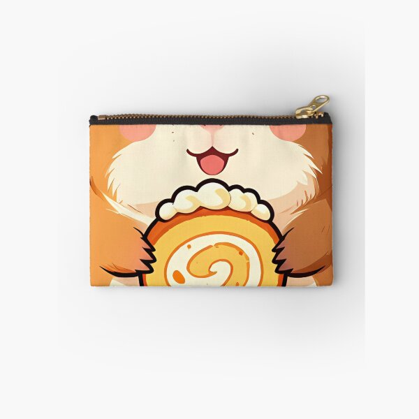 Item preview, Cute Guinea Pig with Pumpkin Spice Roll Cake designed and sold by pumsquare.