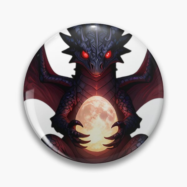 Item preview, Gothic Shadow Dragon Hatchling Moon Egg designed and sold by IllumeInk.