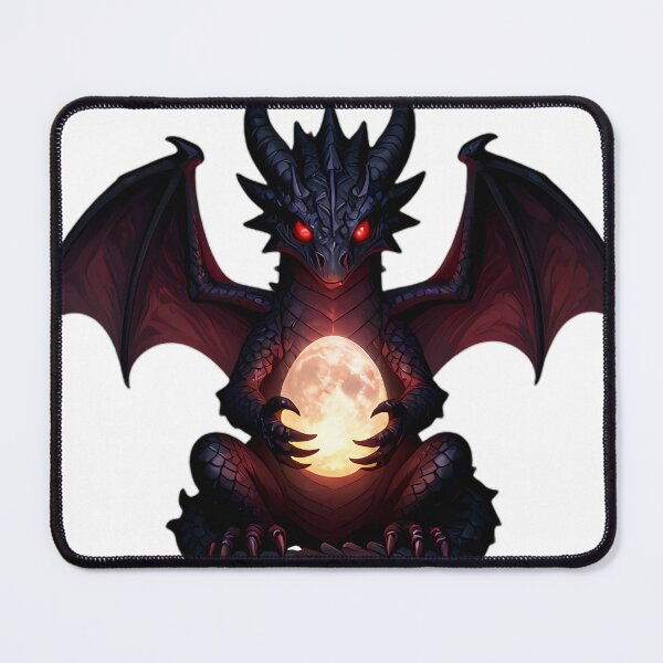 Item preview, Gothic Shadow Dragon Hatchling Moon Egg designed and sold by IllumeInk.
