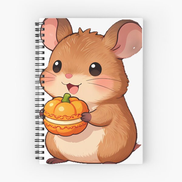 Item preview, Cute Field Mouse with Pumpkin Spice Macaron designed and sold by pumsquare.