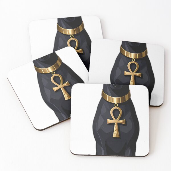 Item preview, Gothic Anubis Jackal Blood Moon Ankh designed and sold by IllumeInk.