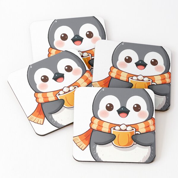 Item preview, Cute Baby Penguin with Pumpkin Spiced Cocoa designed and sold by pumsquare.